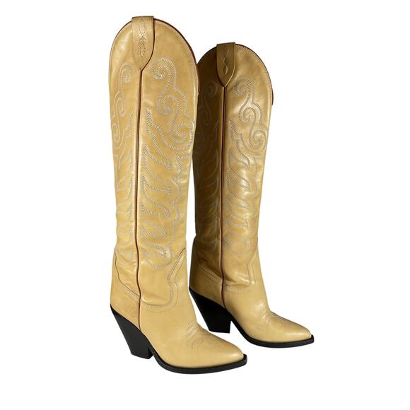 Isabel Marant Western Natural Larli Boots Size EU 37 / US 7 - Picture 2 of 15